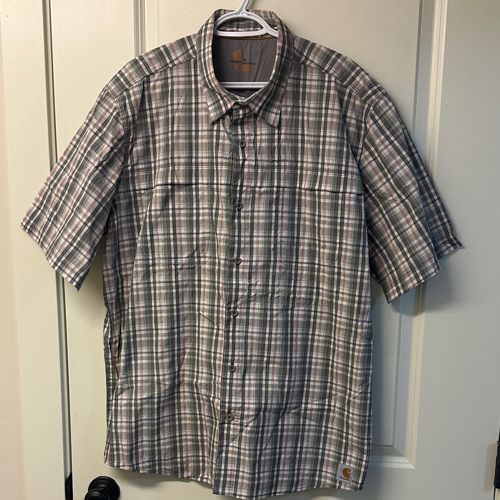 Carhartt Men's Casual Plaid Button Down Shirt